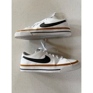 Nike Shoes Mens 9 Court Legacy Next Nature White Black Ochre Sneakers